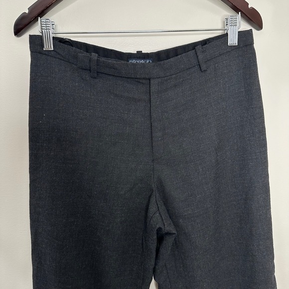 GAP Women's Charcoal Gray Wool Blend Stretch Career Dress Pants Size 8 Y2K - Picture 2 of 7